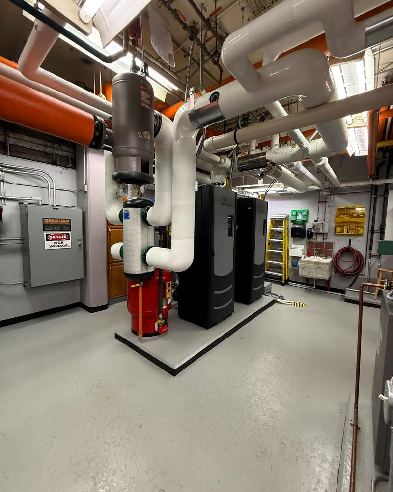 Boiler room piping