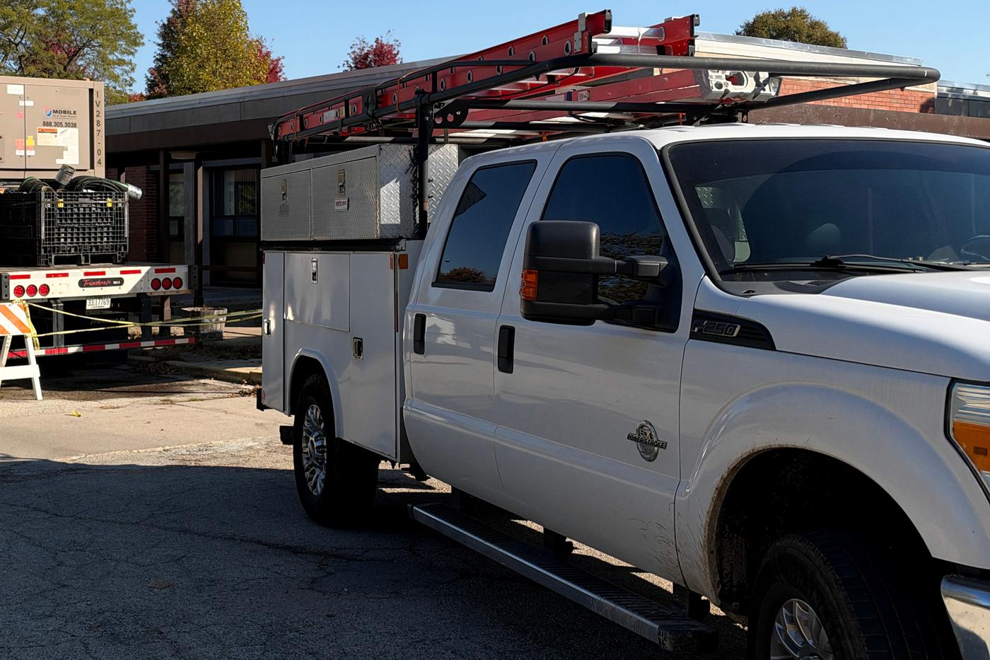 The service truck on site